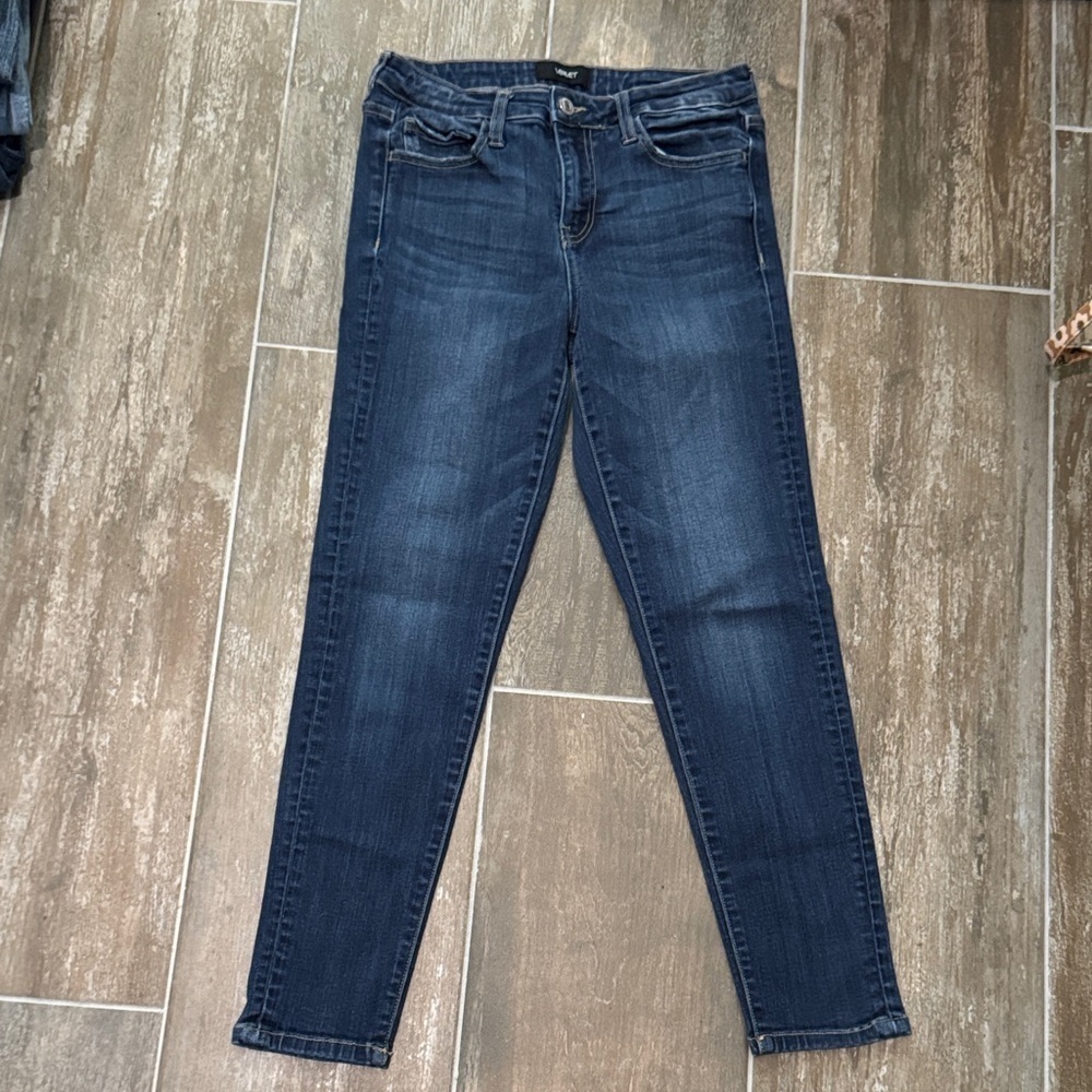 VERVET BY FLYING MONKEY Deep Indigo Skinny Jeans